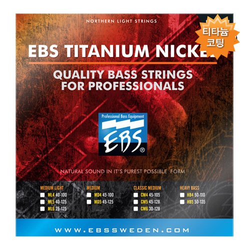 EBS Titanium Nickel TN-MD4 베이스스트링(045-100)
